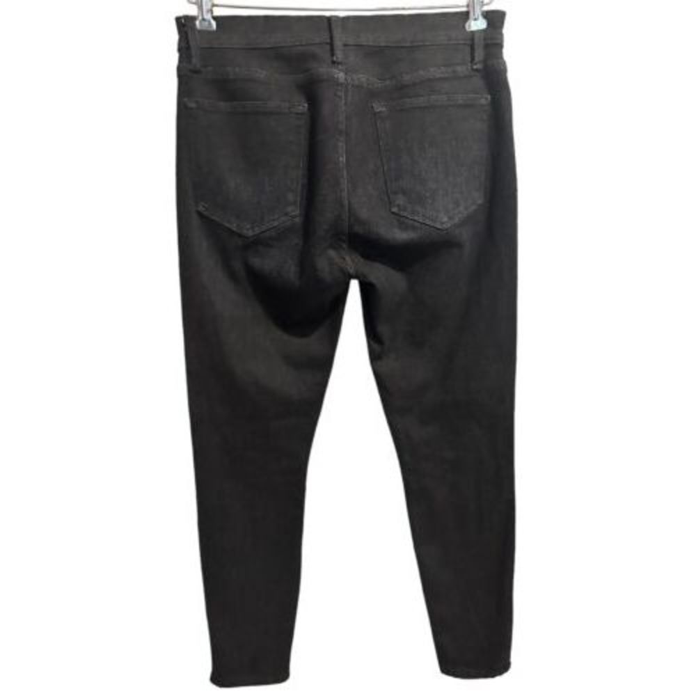 FRAME Denim Jeans Women's Size 30 Black Le Skinny de Jeanne High Rise Stretch - Picture 2 of 5
